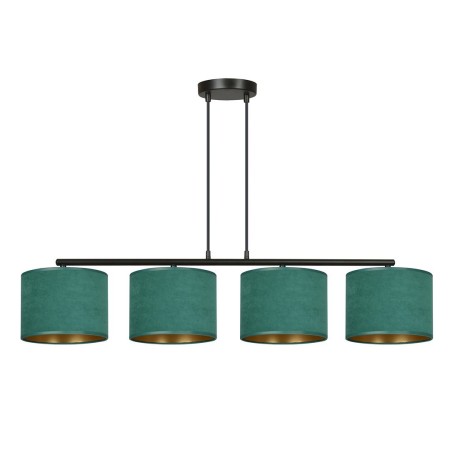 LAMPA WISZĄCA HILDE 4 BL GREEN kolor zielony / złoty