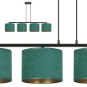 LAMPA WISZĄCA HILDE 4 BL GREEN kolor zielony / złoty
