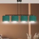 LAMPA WISZĄCA HILDE 4 BL GREEN kolor zielony / złoty
