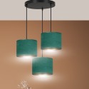 LAMPA WISZĄCA HILDE 3 BL PREMIUM GREEN kolor zielony / złoty