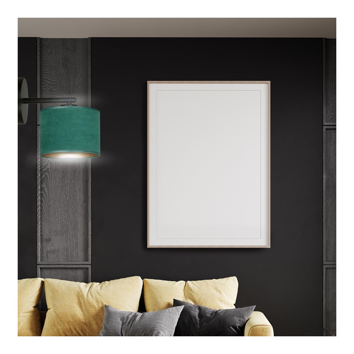 KINKIET HILDE K1 BL GREEN kolor zielony / złoty