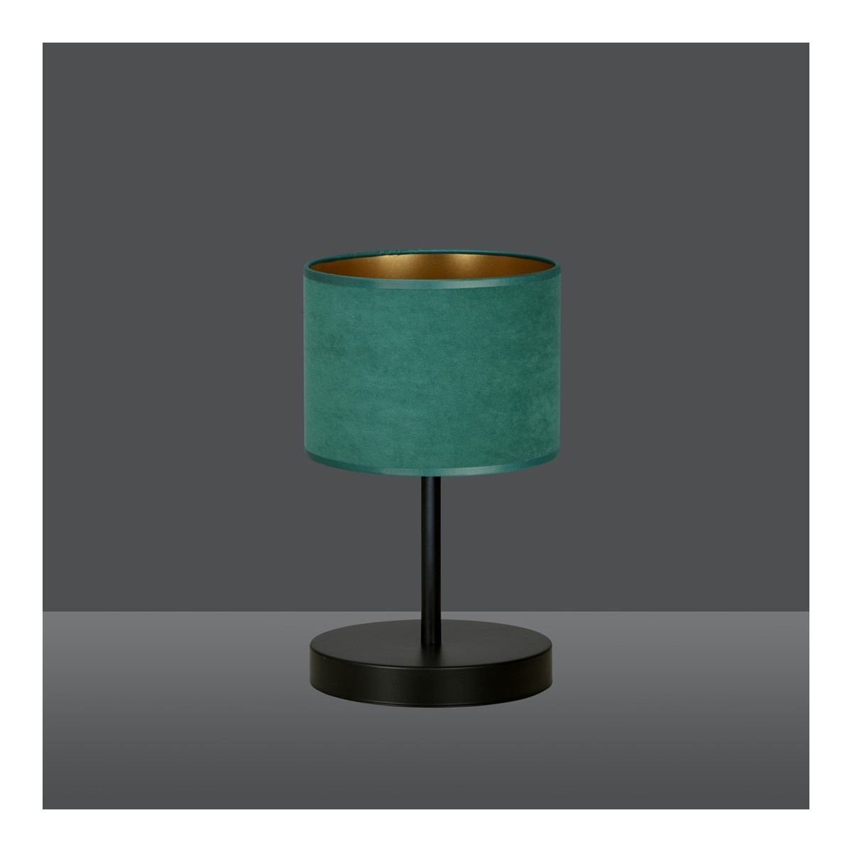 LAMPKA NOCNA  HILDE LN1 BL GREEN kolor zielony / złoty