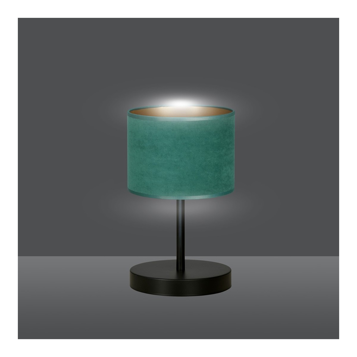 LAMPKA NOCNA  HILDE LN1 BL GREEN kolor zielony / złoty