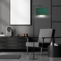 LAMPA STOJĄCA HILDE LP1 BL GREEN kolor zielony / złoty