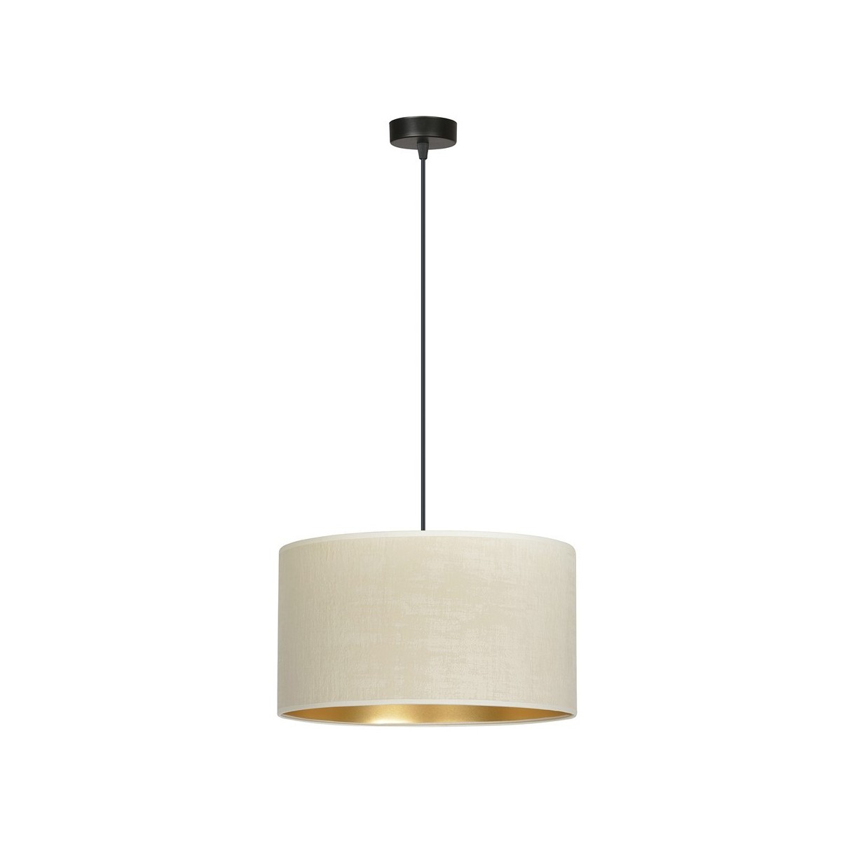 LAMPA WISZĄCA HILDE 1 BL WHITE kolor biały / złoty