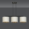 LAMPA WISZĄCA HILDE 3 BL WHITE kolor biały / złoty