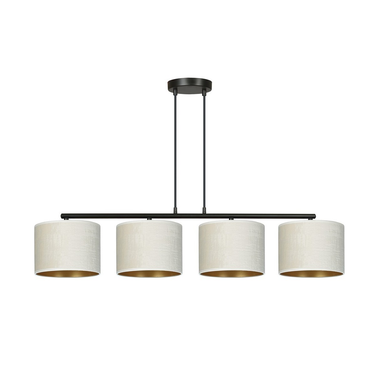 LAMPA WISZĄCA HILDE 4 BL WHITE kolor biały / złoty