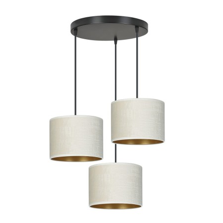 LAMPA WISZĄCA HILDE 3 BL PREMIUM WHITE kolor biały / złoty