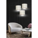 LAMPA WISZĄCA HILDE 3 BL PREMIUM WHITE kolor biały / złoty