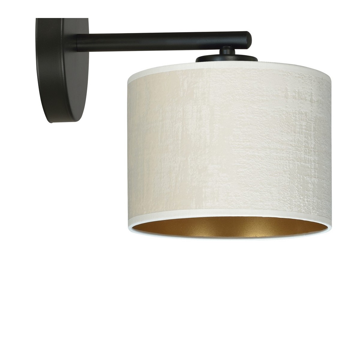 KINKIET HILDE K1 BL WHITE kolor biały / złoty