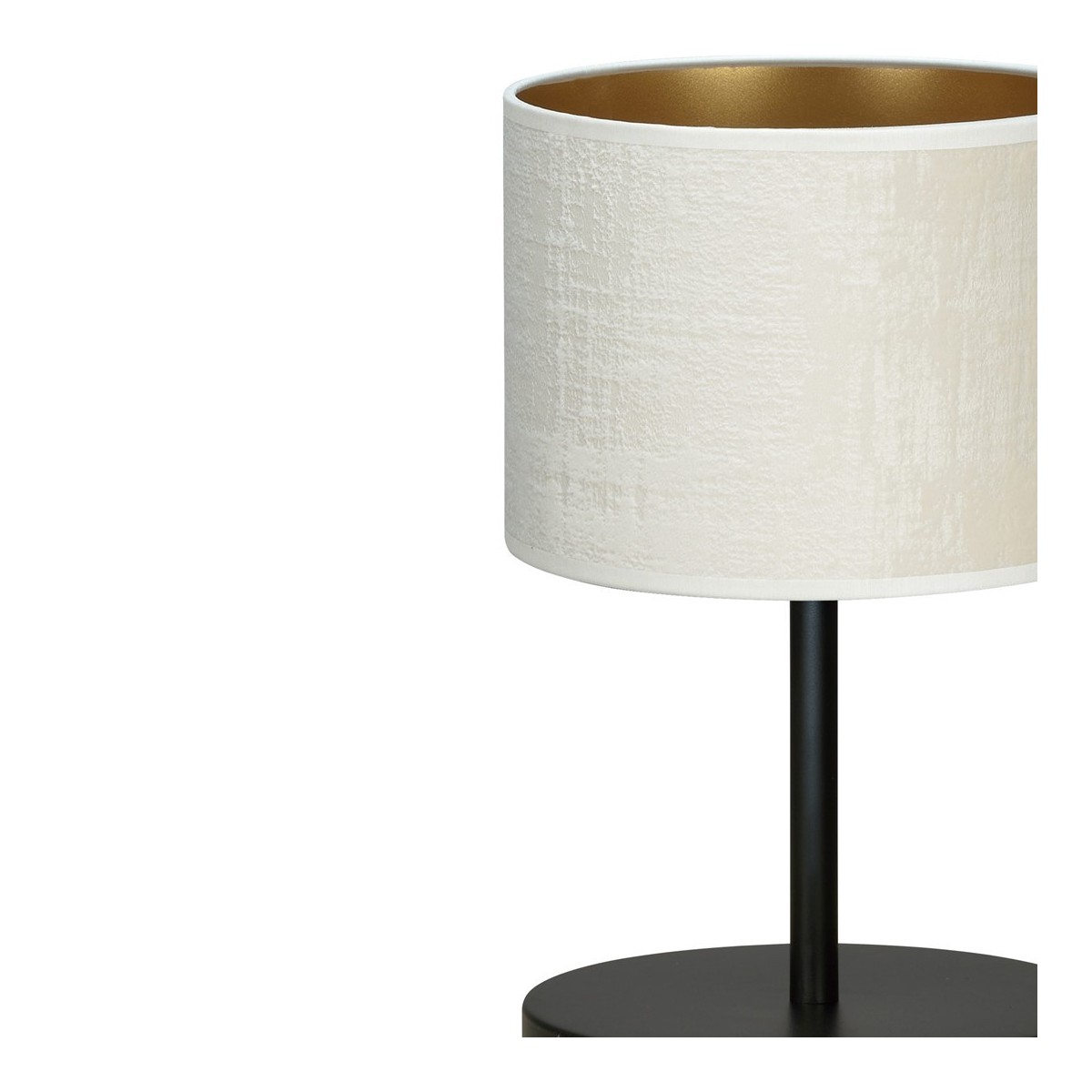 LAMPKA NOCNA  HILDE LN1 BL WHITE kolor biały / złoty