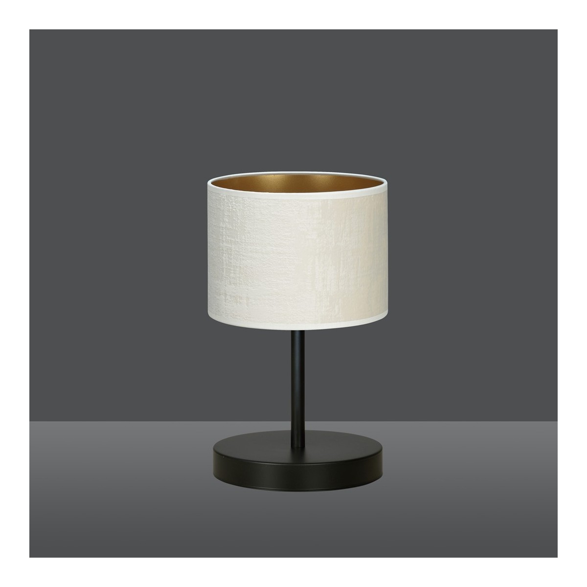 LAMPKA NOCNA  HILDE LN1 BL WHITE kolor biały / złoty