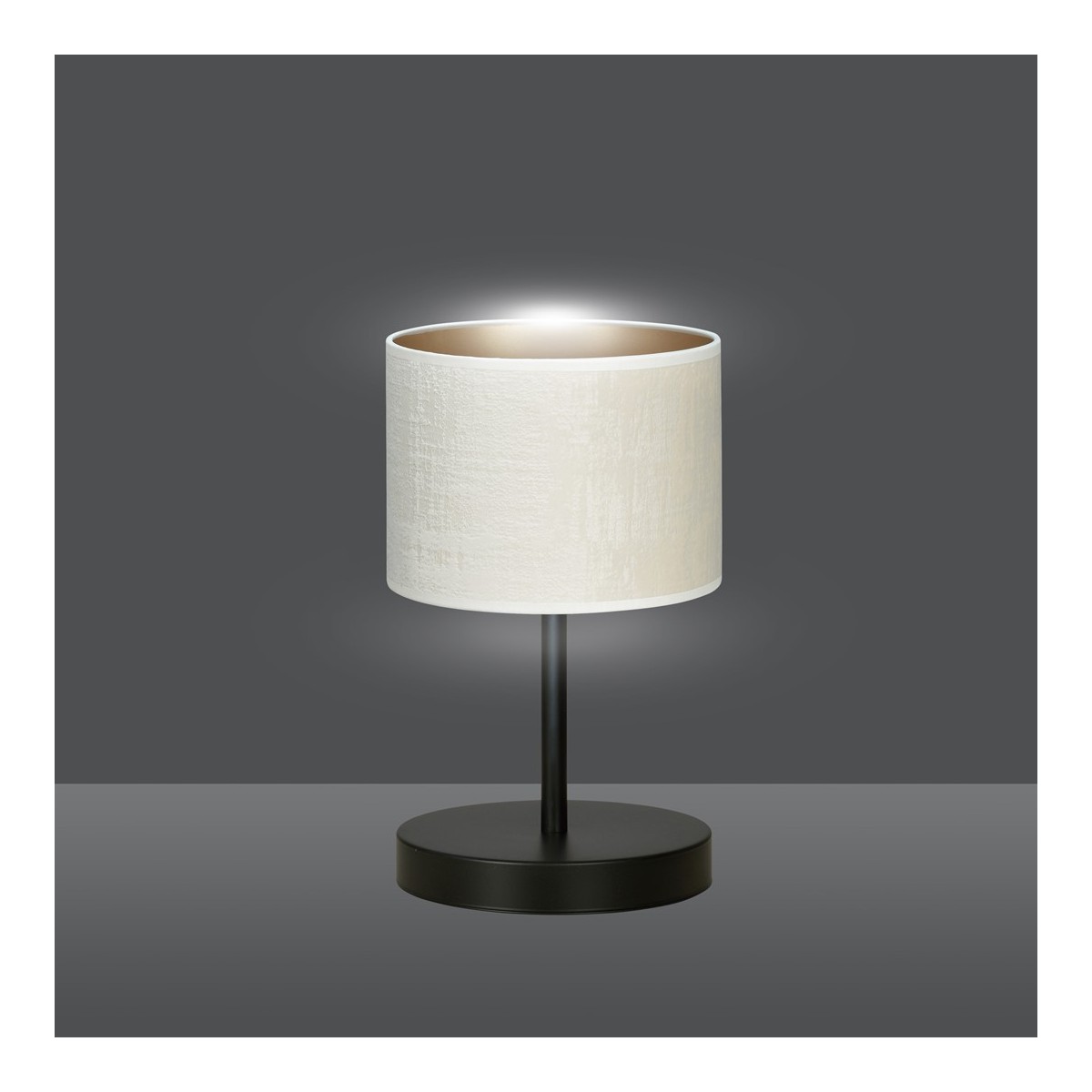 LAMPKA NOCNA  HILDE LN1 BL WHITE kolor biały / złoty