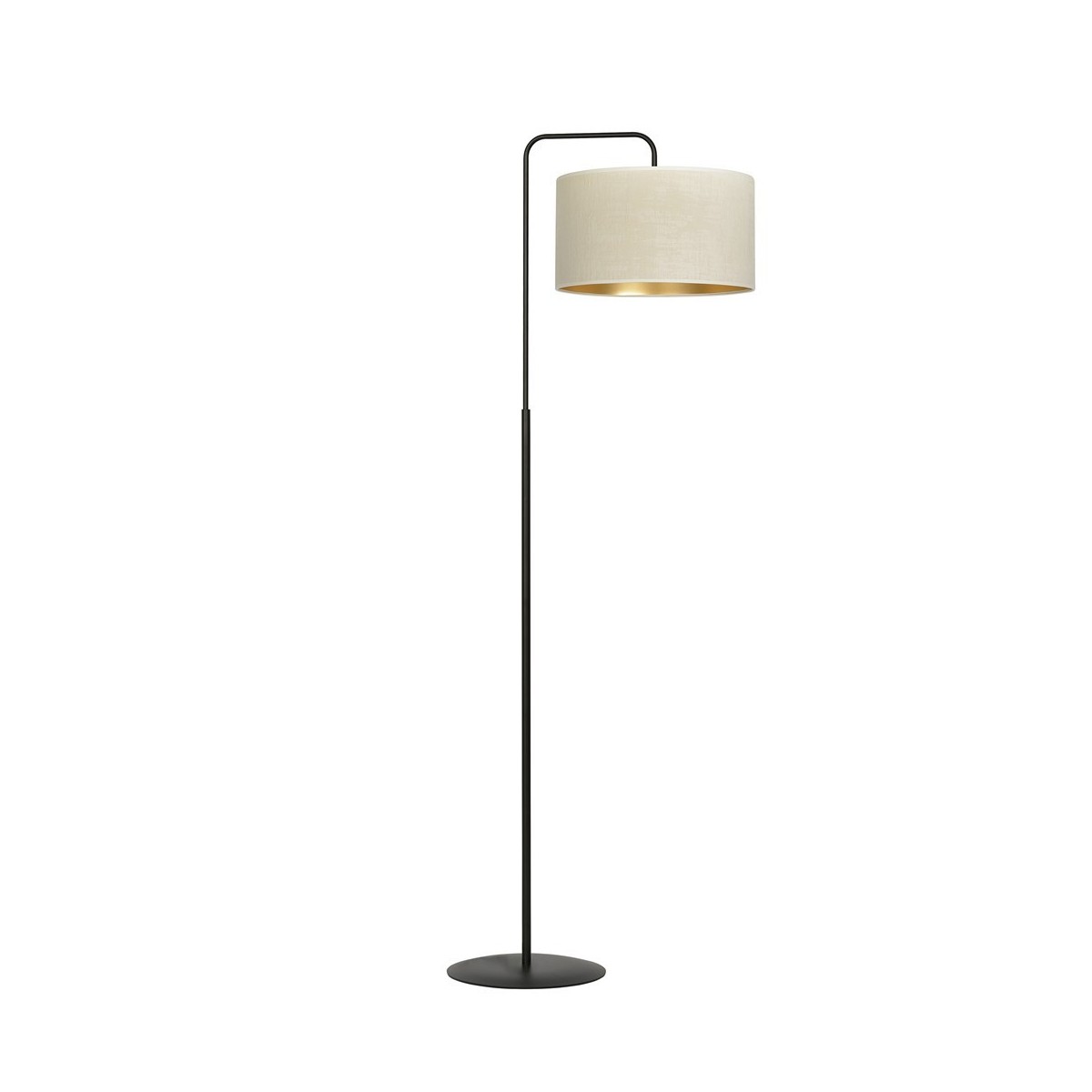 LAMPA STOJĄCA HILDE LP1 BL WHITE kolor biały / złoty
