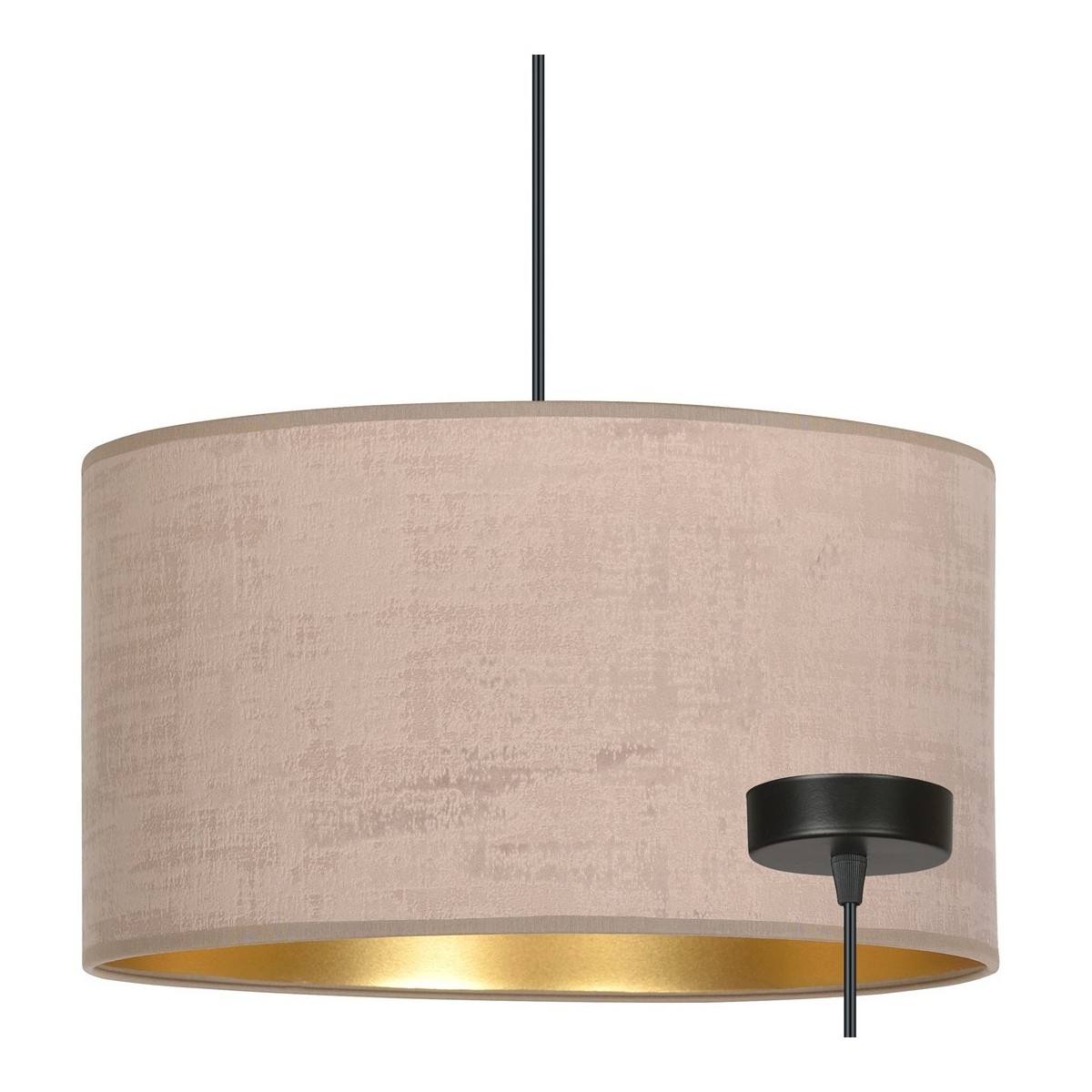 LAMPA WISZĄCA HILDE 1 BL ROSE kolor różowy / złoty