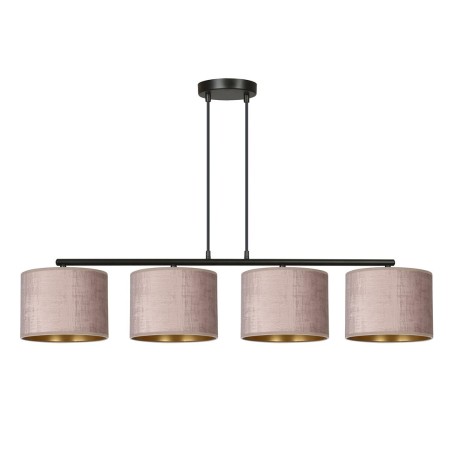 LAMPA WISZĄCA HILDE 4 BL ROSE kolor różowy / złoty