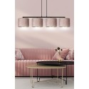 LAMPA WISZĄCA HILDE 4 BL ROSE kolor różowy / złoty
