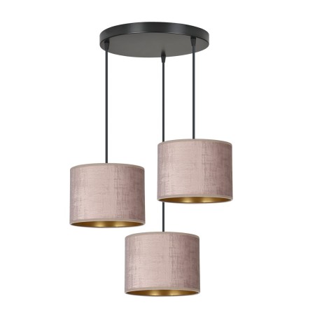 LAMPA WISZĄCA HILDE 3 BL PREMIUM ROSE kolor różowy / złoty