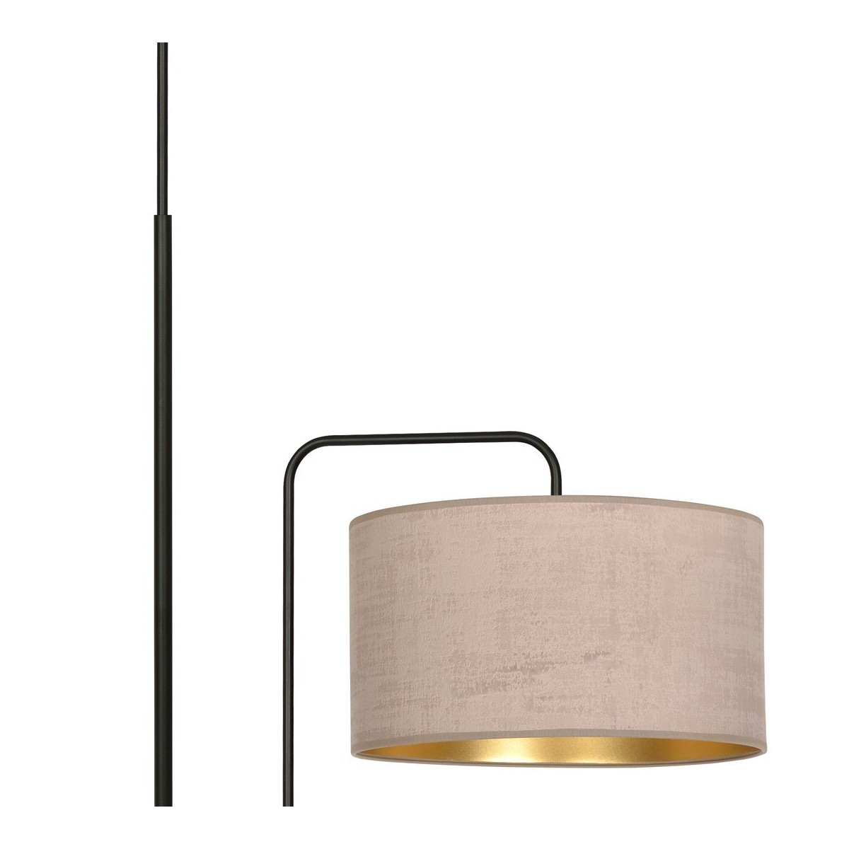 LAMPA STOJĄCA HILDE LP1 BL ROSE kolor różowy / złoty