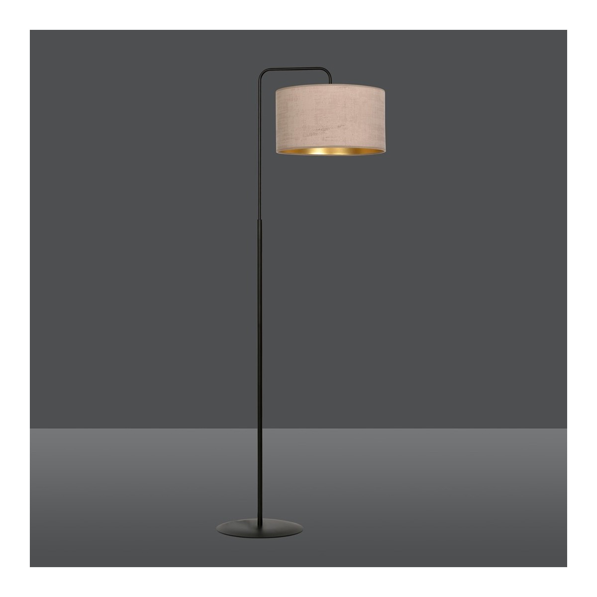 LAMPA STOJĄCA HILDE LP1 BL ROSE kolor różowy / złoty