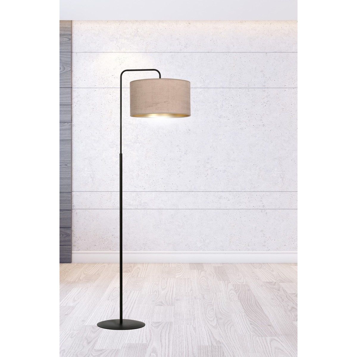 LAMPA STOJĄCA HILDE LP1 BL ROSE kolor różowy / złoty
