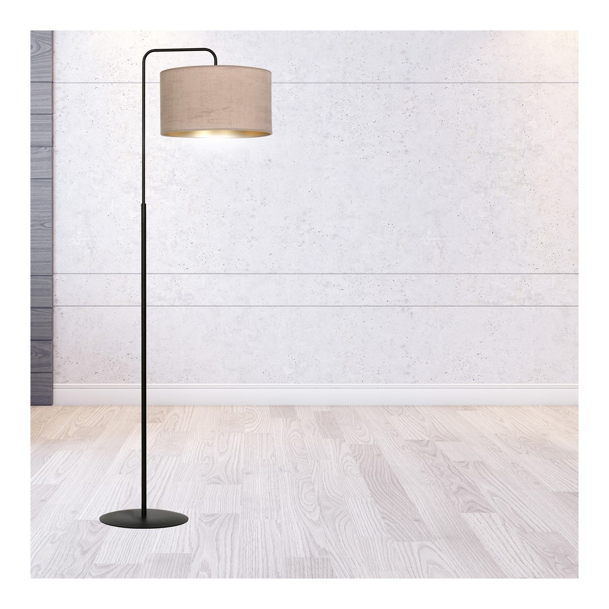LAMPA STOJĄCA HILDE LP1 BL ROSE kolor różowy / złoty