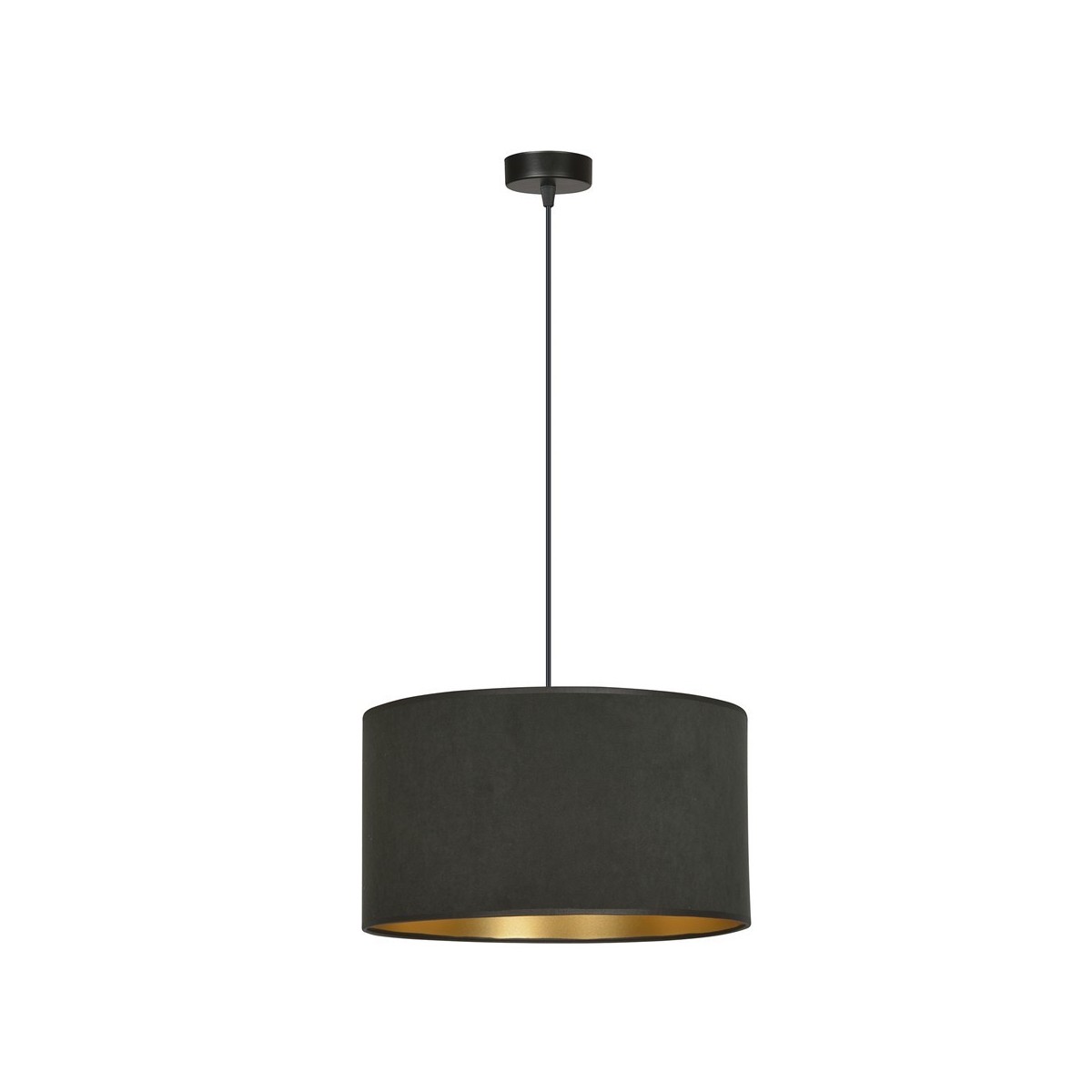 LAMPA WISZĄCA HILDE 1 BL BLACK kolor czarny / złoty