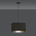 LAMPA WISZĄCA HILDE 1 BL BLACK kolor czarny / złoty