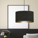 LAMPA WISZĄCA HILDE 1 BL BLACK kolor czarny / złoty