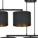 LAMPA WISZĄCA HILDE 3 BL BLACK kolor czarny / złoty
