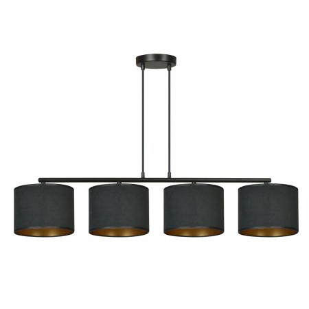 LAMPA WISZĄCA HILDE 4 BL BLACK kolor czarny / złoty