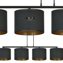 LAMPA WISZĄCA HILDE 4 BL BLACK kolor czarny / złoty
