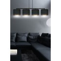 LAMPA WISZĄCA HILDE 4 BL BLACK kolor czarny / złoty