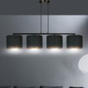 LAMPA WISZĄCA HILDE 4 BL BLACK kolor czarny / złoty