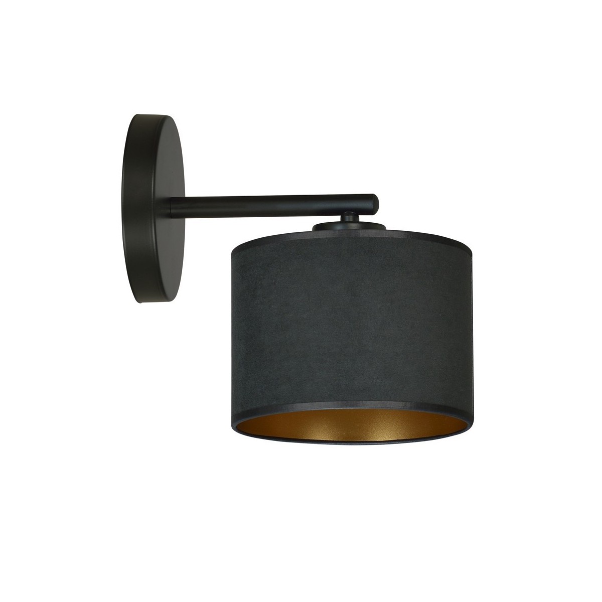 KINKIET HILDE K1 BL BLACK kolor czarny / złoty