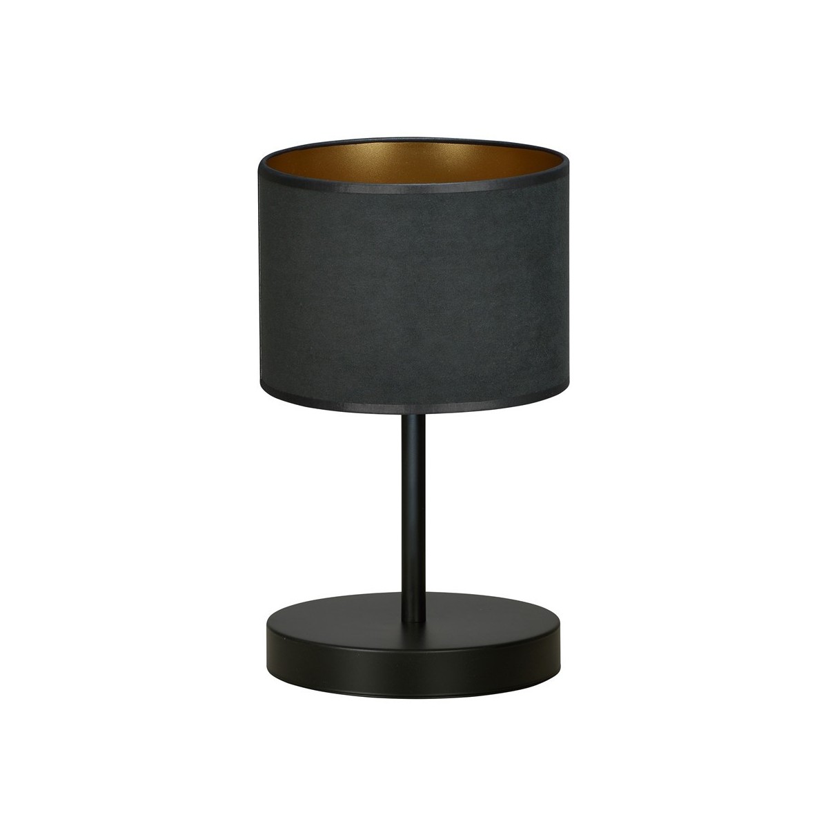 LAMPKA NOCNA  HILDE LN1 BL BLACK kolor czarny / złoty