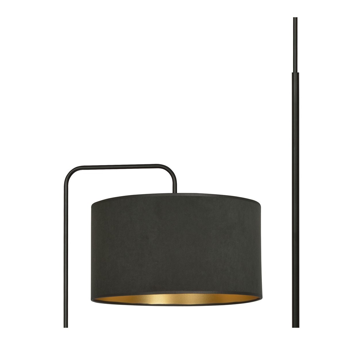 LAMPA STOJĄCA HILDE LP1 BL BLACK kolor czarny / złoty