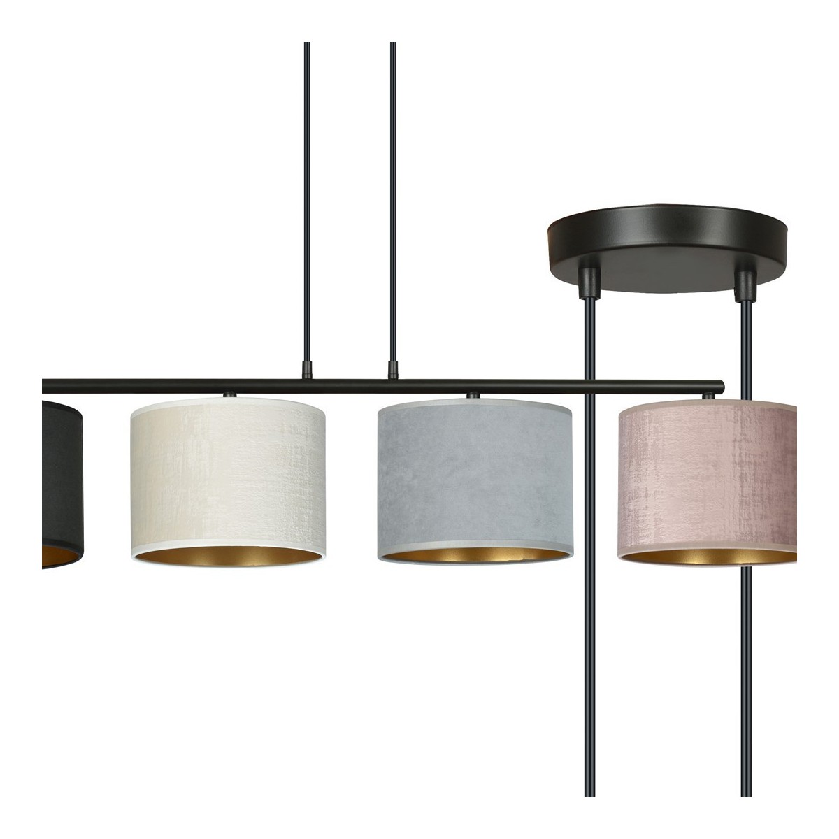 LAMPA WISZĄCA HILDE 4 BL MIX kolor multikolor