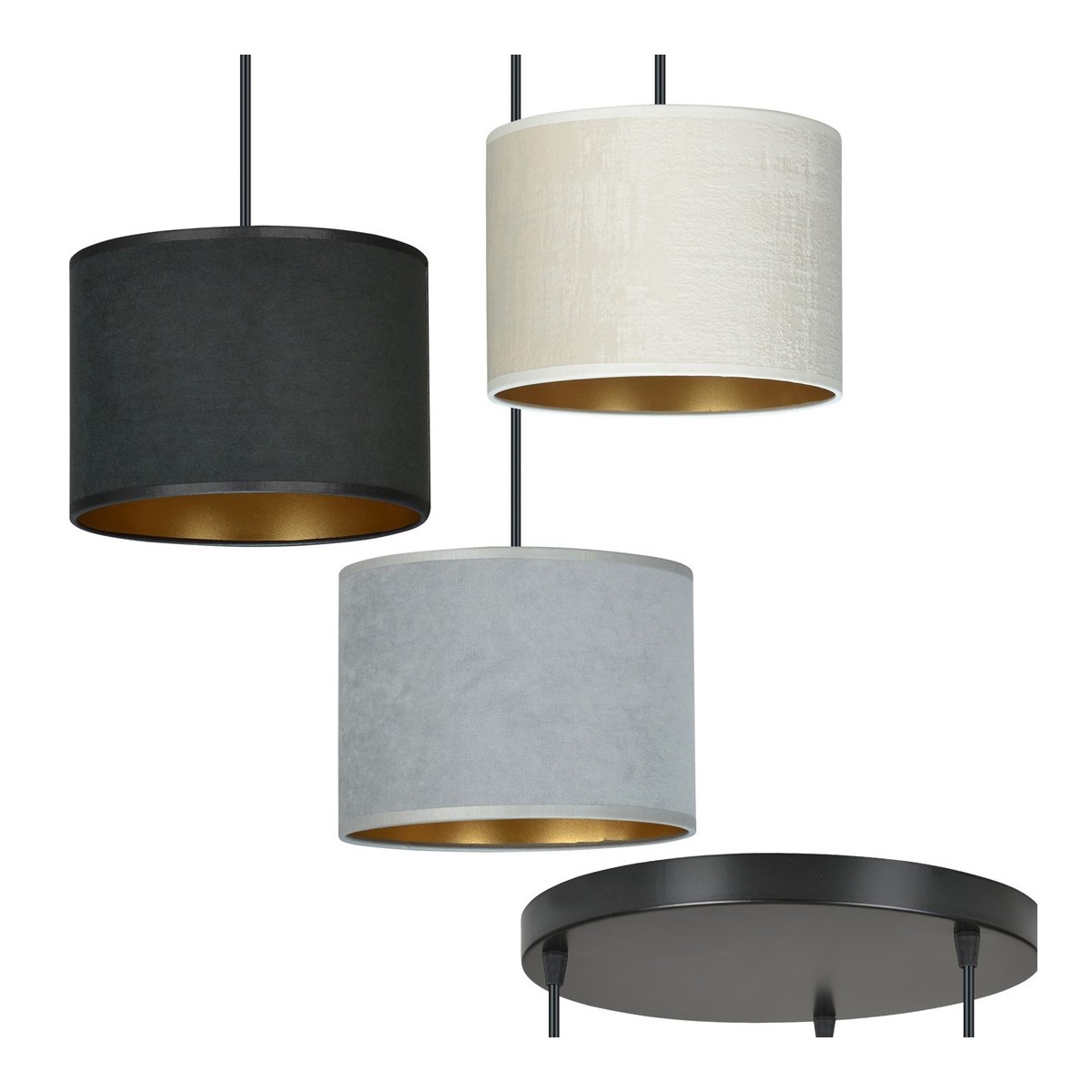 LAMPA WISZĄCA HILDE 3 BL PREMIUM MIX kolor multikolor