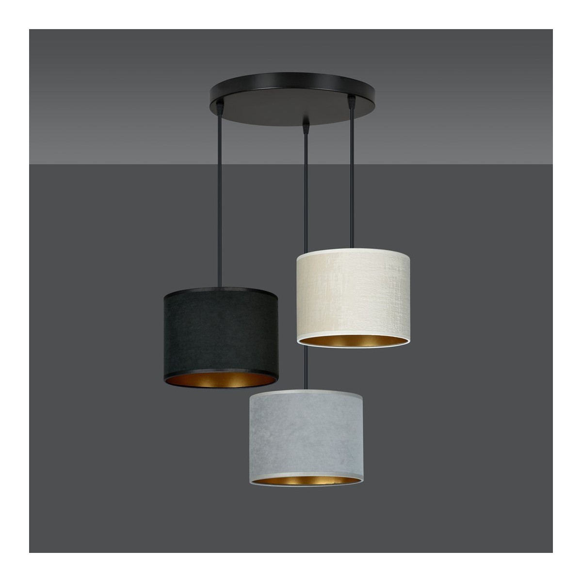 LAMPA WISZĄCA HILDE 3 BL PREMIUM MIX kolor multikolor