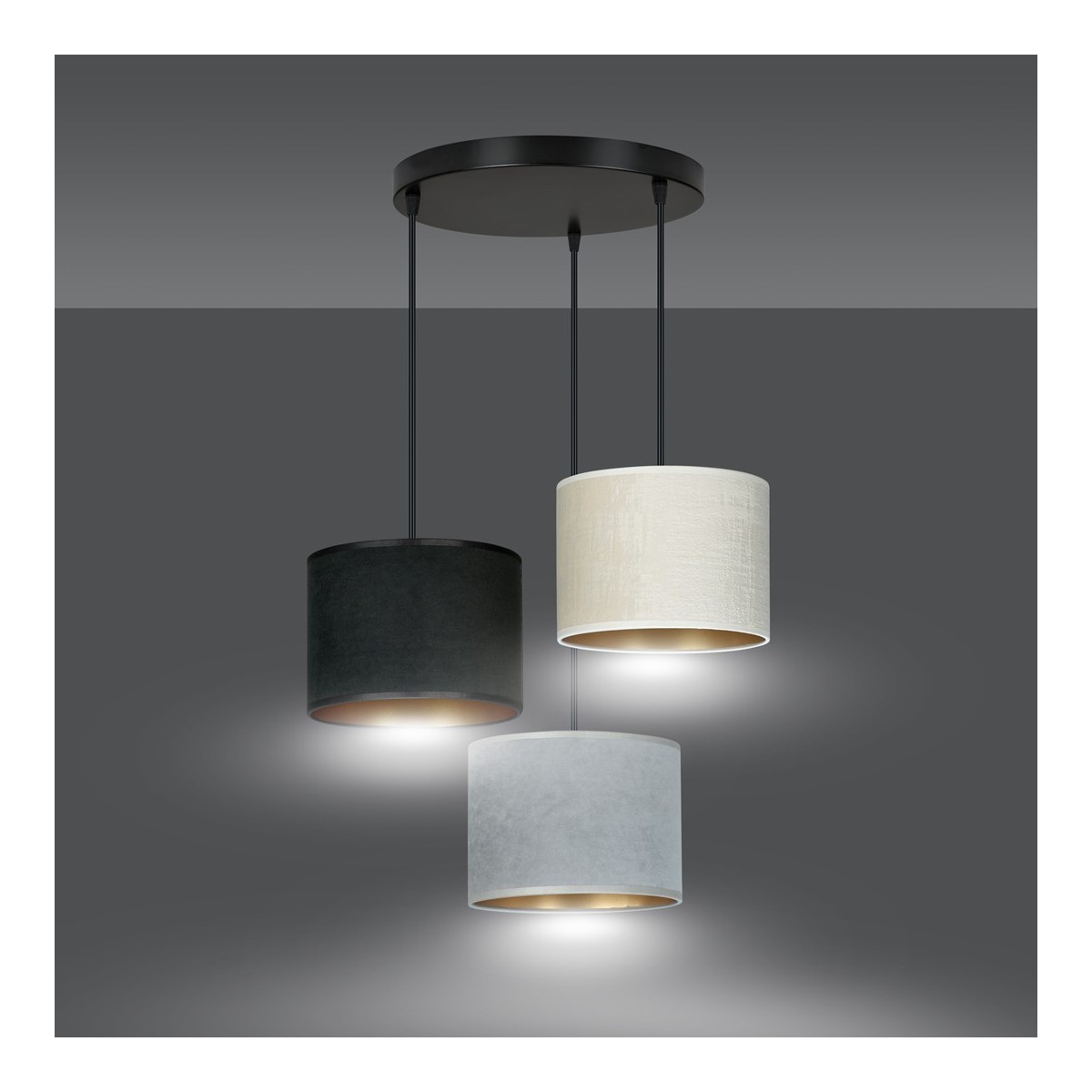 LAMPA WISZĄCA HILDE 3 BL PREMIUM MIX kolor multikolor