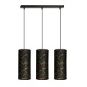 LAMPA WISZĄCA KARLI 3 BL MARBEL BLACK kolor czarny / złoty
