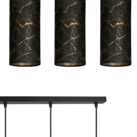 LAMPA WISZĄCA KARLI 3 BL MARBEL BLACK kolor czarny / złoty