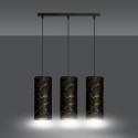 LAMPA WISZĄCA KARLI 3 BL MARBEL BLACK kolor czarny / złoty