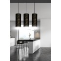 LAMPA WISZĄCA KARLI 3 BL MARBEL BLACK kolor czarny / złoty