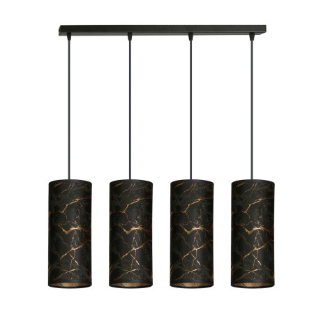 LAMPA WISZĄCA KARLI 4 BL MARBEL BLACK kolor czarny / złoty