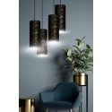LAMPA WISZĄCA KARLI 4 BL PREMIUM MARBEL BLACK kolor czarny / złoty