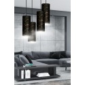 LAMPA WISZĄCA KARLI 4 BL PREMIUM MARBEL BLACK kolor czarny / złoty