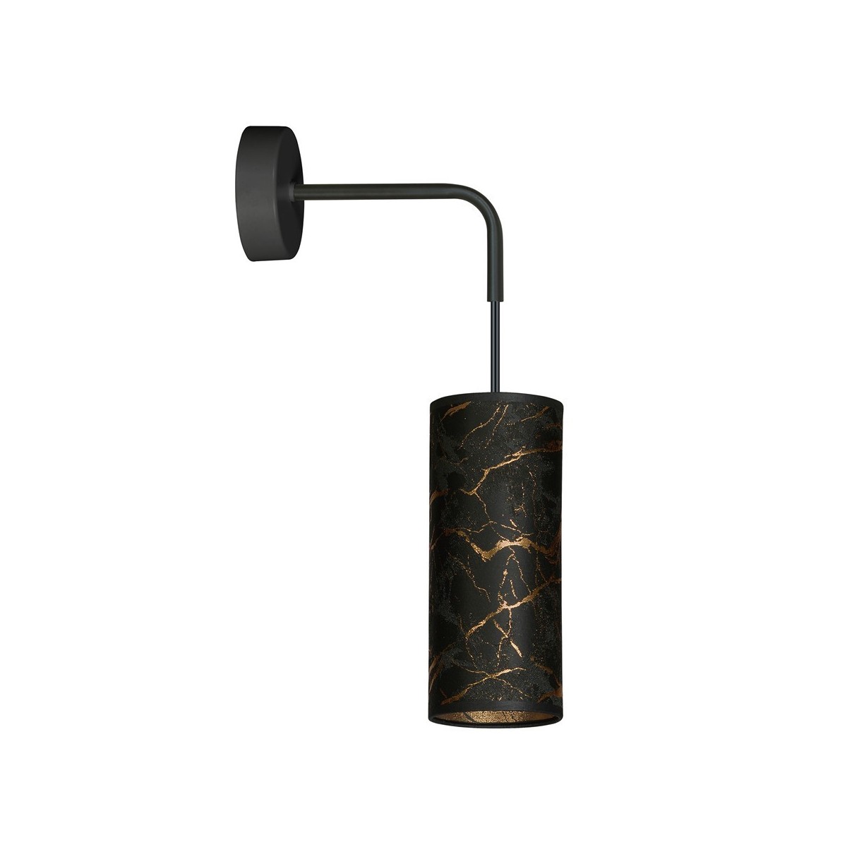 KINKIET KARLI K1 BL MARBEL BLACK kolor czarny / złoty