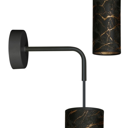 KINKIET KARLI K1 BL MARBEL BLACK kolor czarny / złoty